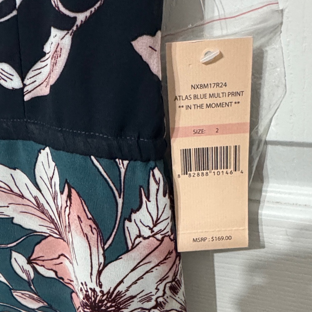 Nanette Lepore Floral Maxi Dress - Black and Teal - Picture 4 of 7